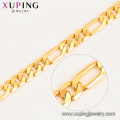 45216 Xuping einfacher Stil Joyeria schwere 24k vergoldete Halskette